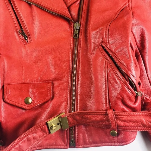 🅾️SOLD🅾️RARE VINTAGE MOSCHINO FIT LEATHER WOMAN' - Picture 4 of 12